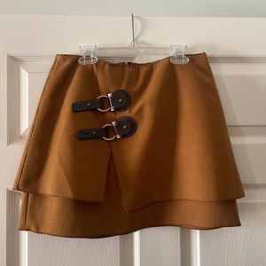 Brown mini skirt